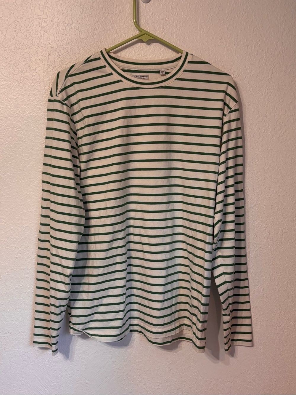 Oobe Brand Striped Long Sleeve Shirt Large